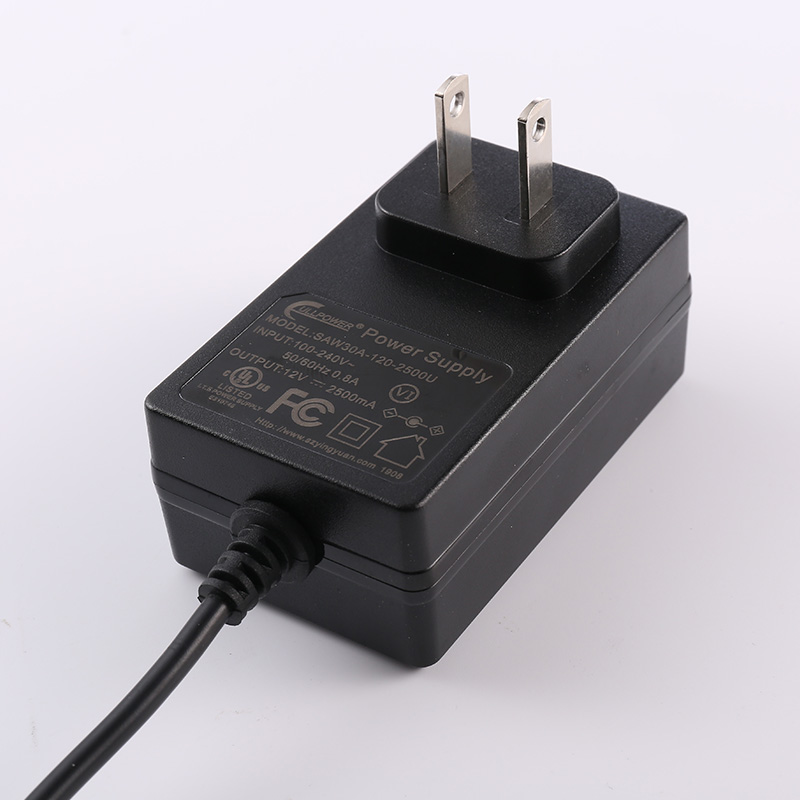 30W 5V3.5A 9V2.5A 12V2A 24V 1.25A US Plug Wall Mount Power Adapters