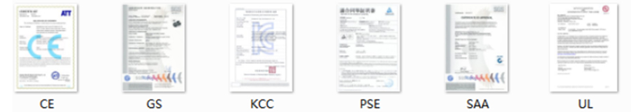 Certifications of 12W Interchangeable plug Power Adapter